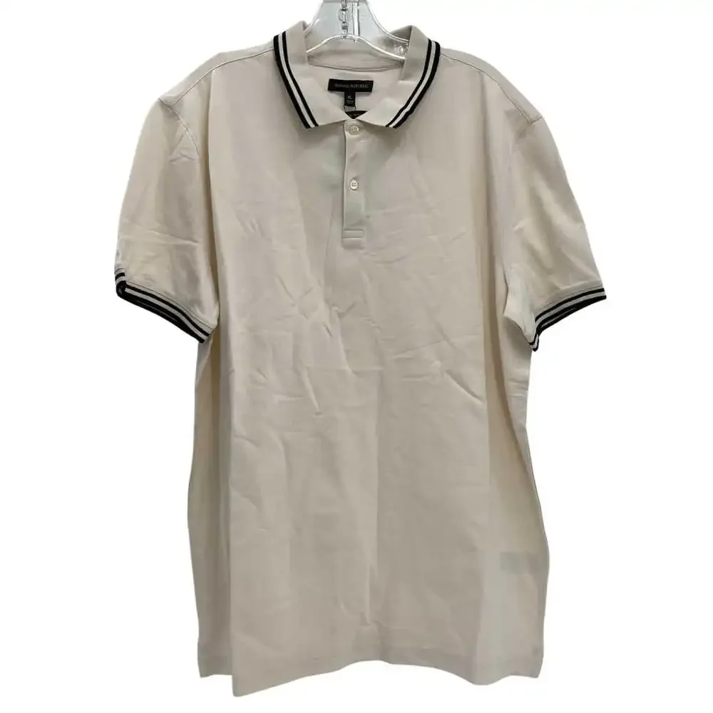 Banana Republic Tan Short Sleeve Polo Shirt | Size XL
